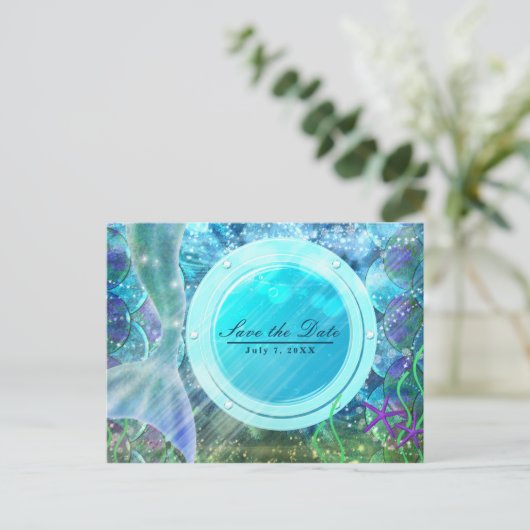 マーメイドテール魔法海中日付保存 案内ポストカード (スタンド正面)