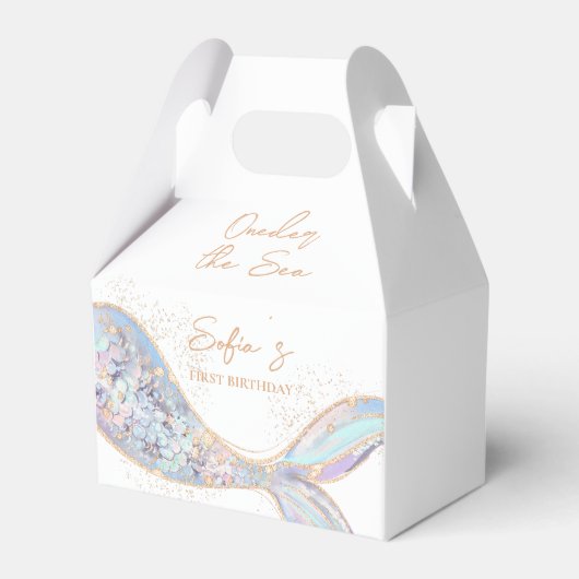 マーメイドテール1st誕生日 フェイバーボックス (正面サイド)