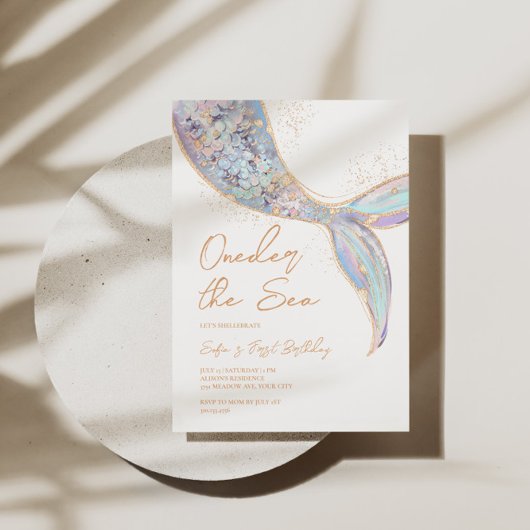 マーメイドテール1st誕生日 招待状