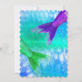 マーメイドテール&コンチシェルスイート16パーティー 招待状 (裏面)