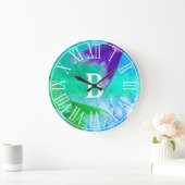 マーメイドテール&モノはかりで測グラム ラージ壁時計 (ホーム)