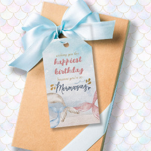 マーメイドテールWishing you a Mermazing誕生日 ギフトタグ