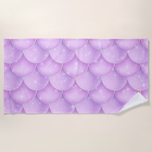 マーメイドデザインビーチタオル ビーチタオル (正面)