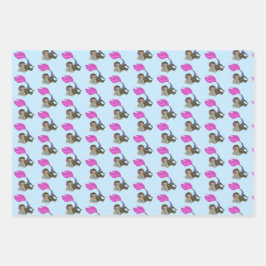 マーメイドデザインラッピング紙セット ラッピングペーパーシート