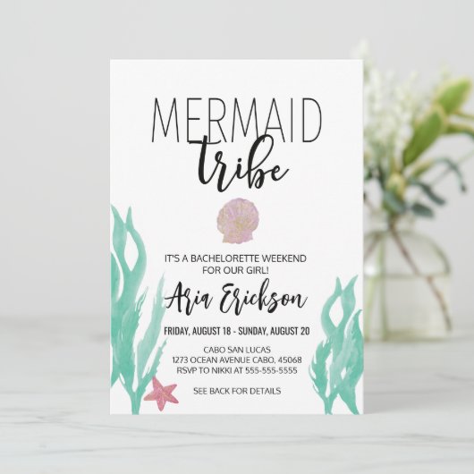 マーメイドトリーバチェロレッテ招待状 招待状 (スタンド正面)