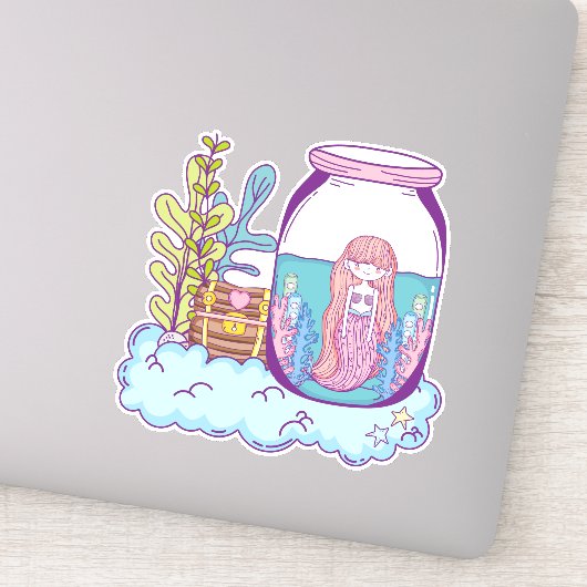 マーメイドトレジャービニールステッカー シール (詳細)
