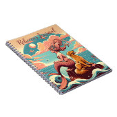 マーメイドドドフオンラバージャーナルプランナーパステルノート ノートブック (右側)