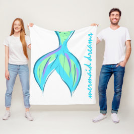 マーメイドドドリームズフリースブランケット フリースブランケット