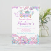 マーメイドドライブバイ誕生日 招待状 (スタンド正面)