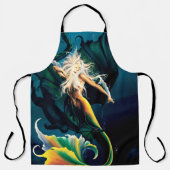 マーメイドドラゴンファンタジーブルー エプロン (正面)