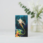 マーメイドドラゴンファンタジーブルー 名刺 (スタンド正面)