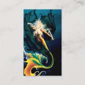 マーメイドドラゴンファンタジーブルー 名刺 (正面)