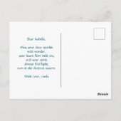 マーメイドドリームファンタジーアート水中シーン ポストカード (裏面)