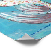 マーメイドナースシャークファンタジーアートプリントポスター ポスター (角)