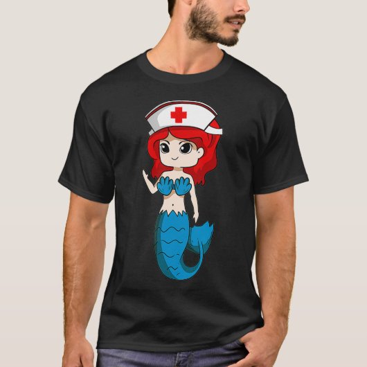 マーメイドナース感謝国際的ナース日 Tシャツ (正面)