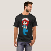 マーメイドナース感謝国際的ナース日 Tシャツ (正面フル)