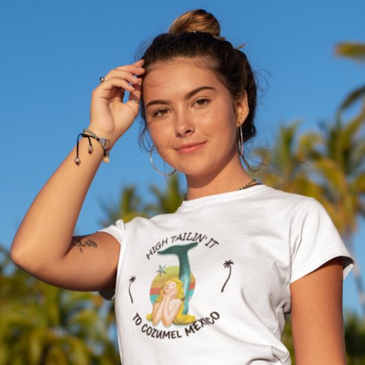 マーメイドハイテール「ビーチ名を付けて」Tシャツ Tシャツ