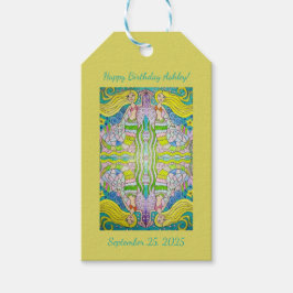 マーメイドハッピーバースデーギフトラベル ギフトタグ
