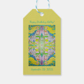 マーメイドハッピーバースデーギフトラベル ギフトタグ (裏面)