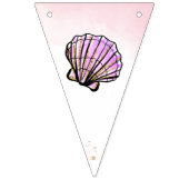 マーメイドハッピーバースデー バンティングフラッグ (第1の旗)