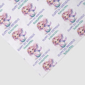 マーメイドハッピーファースト誕生日パープルとターコイズ 薄葉紙 (詳細)