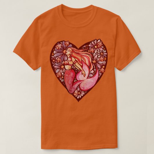 マーメイドハート Tシャツ (デザイン正面)