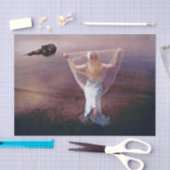 マーメイドバイザシーパープル航海のレトロ 薄葉紙 (クラフト)