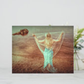 マーメイドバイザシーヴィンテージティール（緑がかった色）ブラウン (スタンド正面)