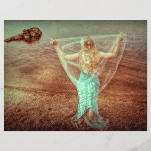 マーメイドバイザシーヴィンテージティール（緑がかった色）ブラウン (正面)