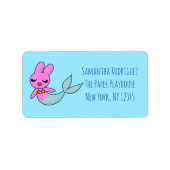 マーメイドバニー住所 シール (正面)