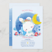 マーメイドバニー誕生日パーティー 招待状 (正面/裏面)