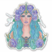 マーメイドバラインザシーアートby Renee Lavoie シール (正面)