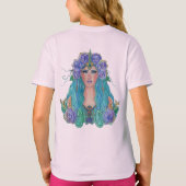 マーメイドバラインザシーアートby Renee Lavoie Tシャツ (裏面)