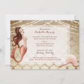 マーメイドバラ金ゴールドザシーキンセアニラ 招待状 (裏面)