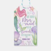 マーメイドバレンタインメッセージカード ギフトタグ (裏面)