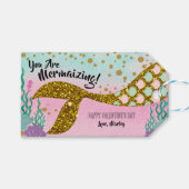 マーメイドバレンタインラベル ギフトタグ (正面(横))