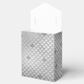 マーメイドバースデーパーティーシルバーグレイパーソナライズされたー フェイバーボックス (オープン)