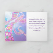 マーメイドバースデーパーティーバッシュサンキューカード サンキューカード (内部)