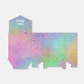 マーメイドバースデーパーティーパーソナライズされたブライトパステル フェイバーボックス (折り畳みなし)