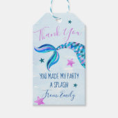 マーメイドバースデーパーティーメッセージカード ギフトタグ (正面)