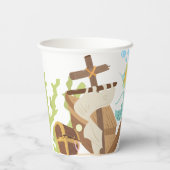 マーメイドバースデーパーティー紙カップ 紙コップ (裏面)