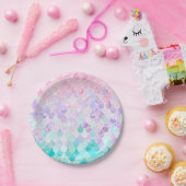 マーメイドバースデーパーティー、紙プレート ペーパープレート (パーティー)