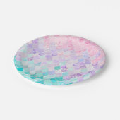 マーメイドバースデーパーティー、紙プレート ペーパープレート (アングル)