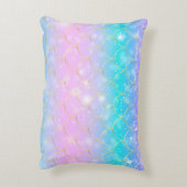 マーメイドパターカスタムン、モノグラムアクセント枕 アクセントクッション (裏面(縦))