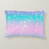 マーメイドパターカスタムン、モノグラムアクセント枕 アクセントクッション (裏面)