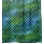 マーメイドパターン シャワーカーテン (正面)