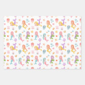 マーメイドパターン ラッピングペーパーシート (正面2)