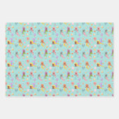 マーメイドパターン ラッピングペーパーシート (正面3)