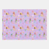 マーメイドパターン ラッピングペーパーシート (正面2)