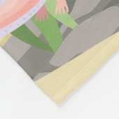 マーメイドパーソナライズされたとアクソロトル フリースブランケット (角)